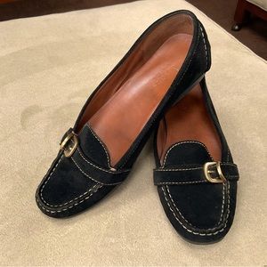 TALBOTS BLACK SUEDE FLAT